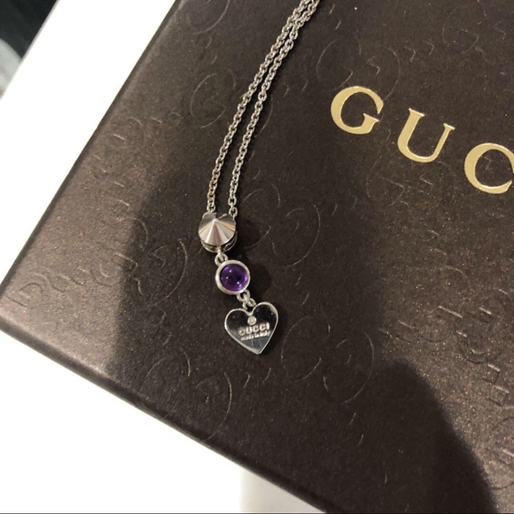 Gucci Heart Amethyst Necklace - Picture 5 of 6